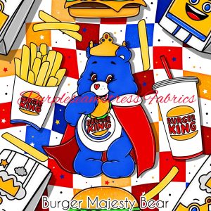 Burger Majesty Bear - Fabric