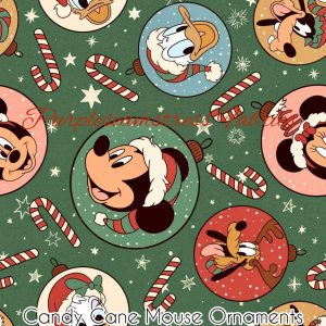 Candy Cane Mouse Ornaments - Fabric
