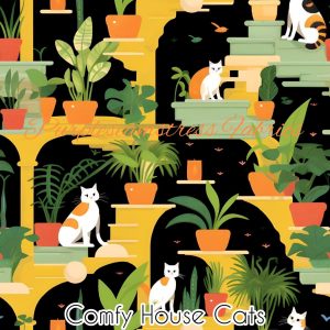 Comfy House Cats - Fabric