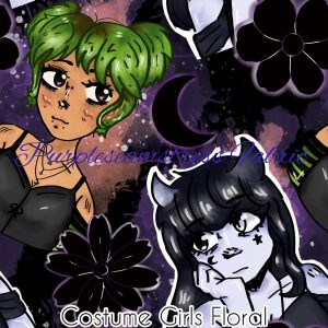 Costume Girls Floral - Fabric