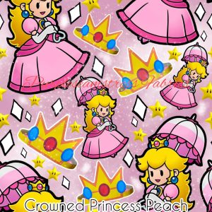 Crowned Princess Peach - Fabric