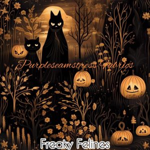 Freaky Felines - Fabric