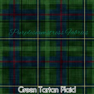 Green Tartan Plaid - Fabric