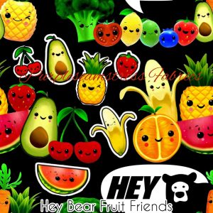 Hey Bear Fruit Friends - Fabric