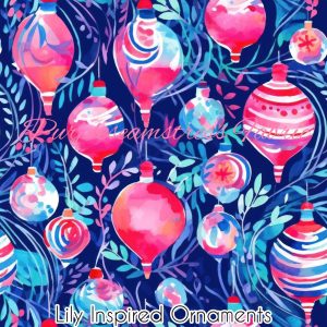 Lily Inspired Ornaments - Fabric