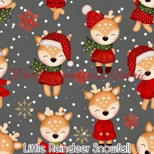 Little Reindeer Snowfall - Fabric