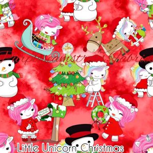 Little Unicorn Christmas - Fabric
