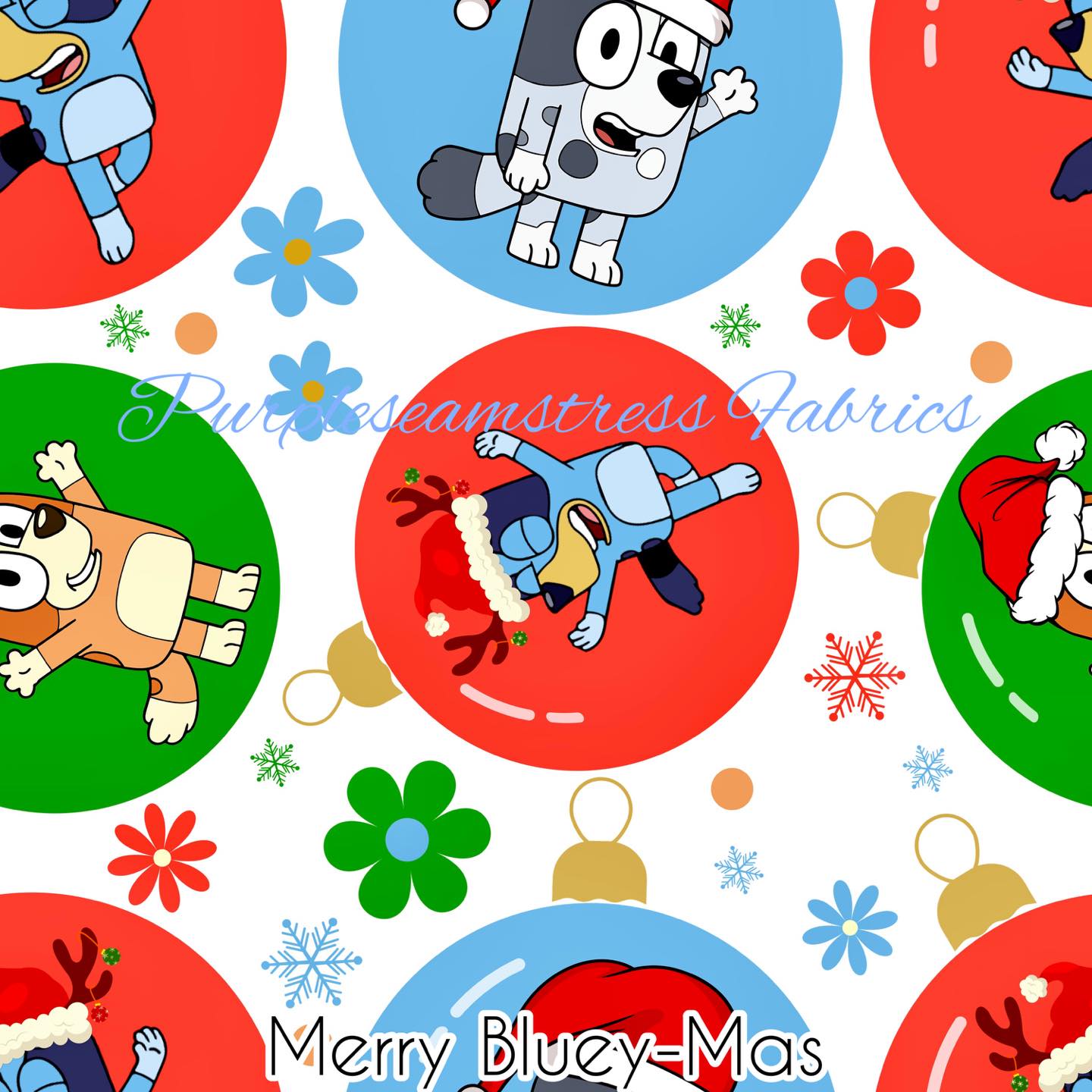 martodesigns - Merry Christmas Bluey # 7983 Sublimation