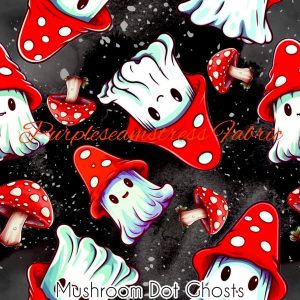 Mushroom Dot Ghosts - Fabric