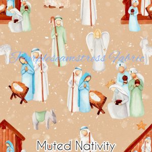 Muted Nativity - Fabric