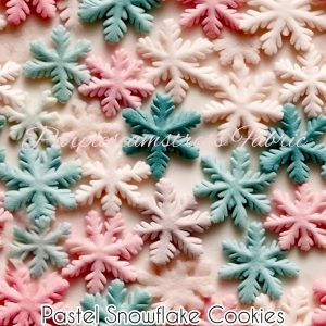 Pastel Snowflake Cookies - Fabric