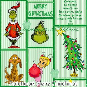 Patchwork Merry Grinchmas - Fabric