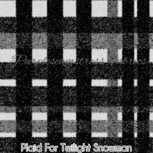 Plaid for Twilight Snowman - Fabric