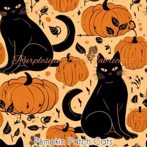 Pumpkin Patch Cats - Fabric