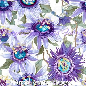 Purple Passion Flowers - Fabric