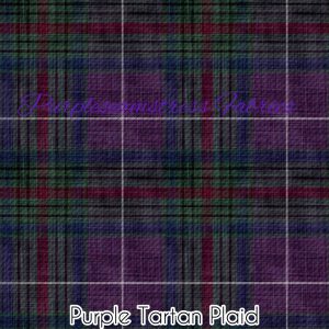 Purple Tartan Plaid - Fabric