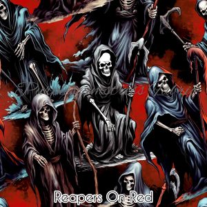 Reapers on Red - Fabric