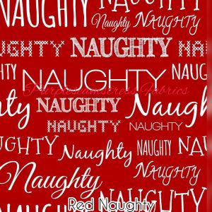 Red Naughty - Fabric