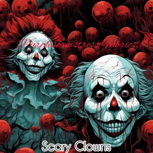 Scary Clowns - Fabric