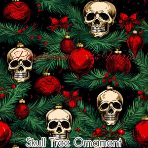 Skull Tree Ornaments - Fabric