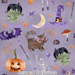 Smudged Halloween - Fabric