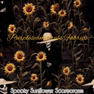 Spooky Sunflower Scarecrows - Fabric