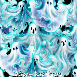 Spooky Boo Ghosts - Fabric