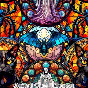 Stained Glass Halloween - Fabric