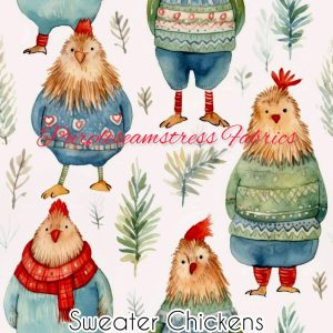 Sweater Chickens - Fabric