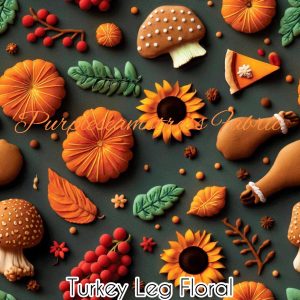 Turkey Leg Floral - Fabric