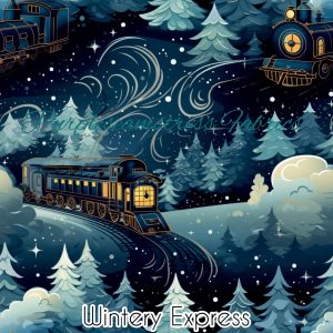 Wintery Express - Fabric