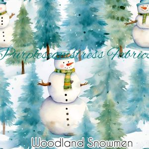 Woodland Snowmen - Fabric