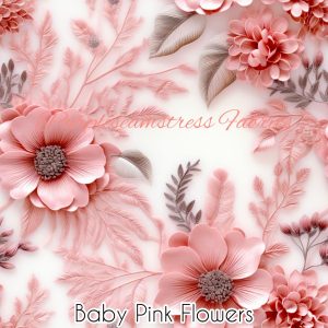 Baby Pink Flowers - Fabric