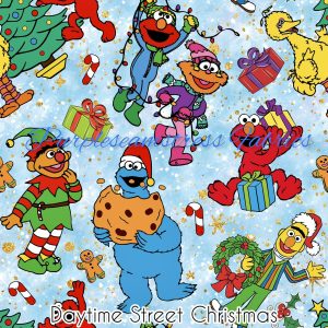 Daytime Street Christmas - Fabric