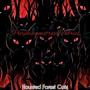 Haunted Forest Cats - Fabric