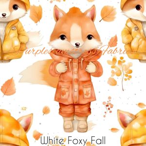 White Foxy Fall - Fabric