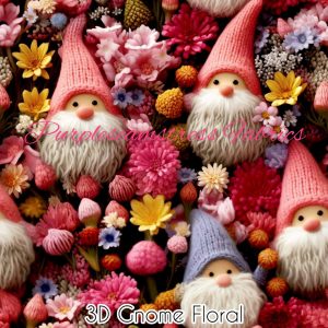 3D Gnome Floral - Fabric