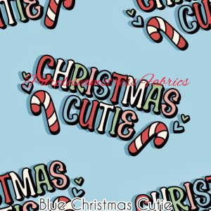 Blue Christmas Cutie - Fabric
