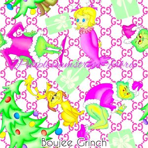 Boujee Grinch - Fabric
