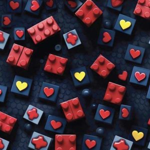 Building Block Hearts - Fabric