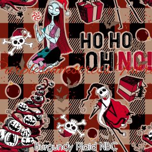 Burgundy NBC Plaid - Fabric