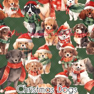 Christmas Dogs - Fabric