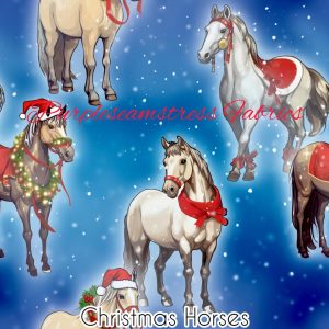 Christmas Horses - Fabric