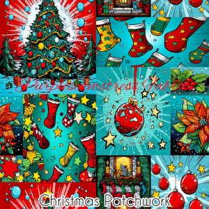 Christmas Patchwork - Fabric