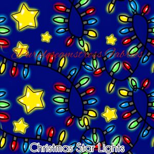 Christmas Star Lights - Fabric