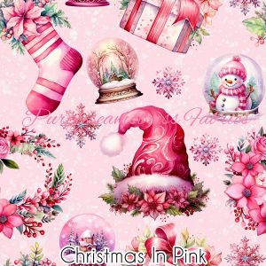 Christmas in Pink - Fabric