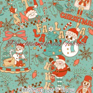 Christmas Let It Snow - Fabric