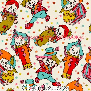 Clown Kewpies - Fabric