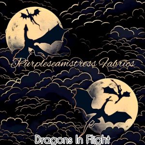 Dragons in Flight - Fabric