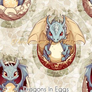 Dragons in Eggs - Fabric